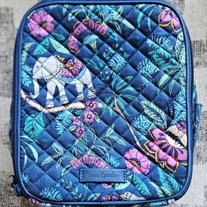 Vera Bradley Deluxe Lunch Bag in Kerala Elephants